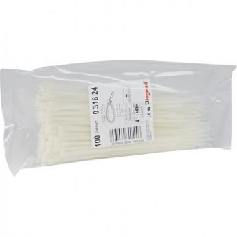 Монтажный хомут LEGRAND Colring ширина 3.5 мм длина 180 мм пакет 100 шт бесцветный