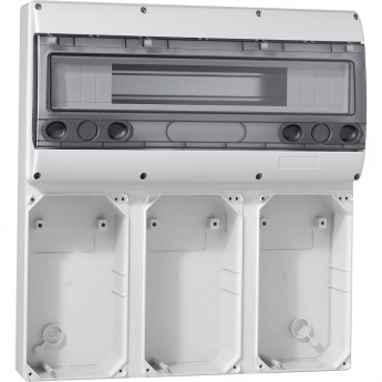 Основание LEGRAND P17 Tempra Pro для лицевых панелей 220x125 рейка 18 модулей (6 розеток 16 A)