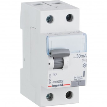 Выключатель дифференциального тока LEGRAND TX³ 2П 63 А тип AC 30 мА 2 модуля белый Выключатель дифференциального тока LEGRAND TX³ 2П 63 А тип AC 30 мА 2 модуля белый