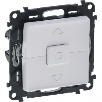 Выключатель LEGRAND Valena LIFE кнопочный управления для жалюзи и рольставней 6А 250В с лицевой панелью безвинтовые зажимы белый