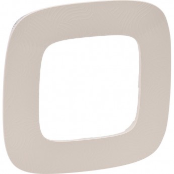 Рамка LEGRAND Valena ALLURE 1-постовая универсальная тиснение бежевое