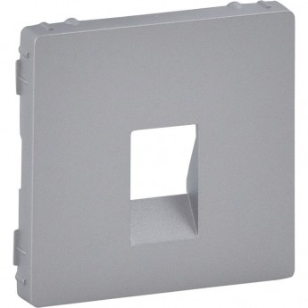 Лицевая панель LEGRAND Valena LIFE для аудиорозетки с пружинными зажимами одиночной алюминий Лицевая панель LEGRAND Valena LIFE для аудиорозетки с пружинными зажимами одиночной алюминий
