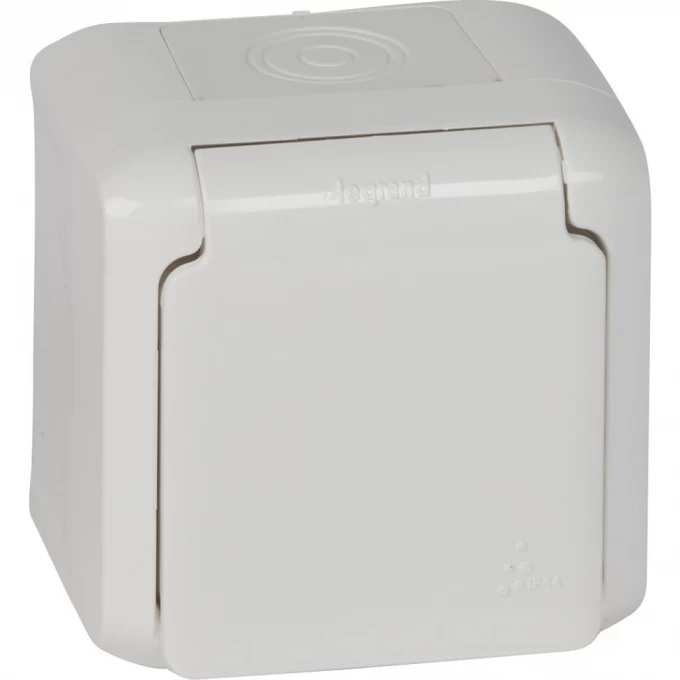Розетка LEGRAND 2К+З с защитными шторками 16 A 250 В Quteo IP 44 белый 782321 Розетка LEGRAND 2К+З с защитными шторками 16 A 250 В Quteo IP 44 белый 782321