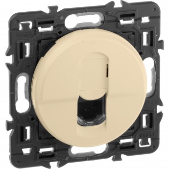 Розетка LEGRAND Celiane RJ45 UTP Cat. 6 слоновая кость