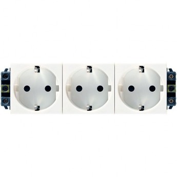 Розетка электрическая LEGRAND MOSAIC 6М 3x2К+З нем. ст. Розетка электрическая LEGRAND MOSAIC 6М 3x2К+З нем. ст.