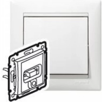 Розетка LEGRAND HD 15 + гнездо диам. 3,5 мм Valena белый
