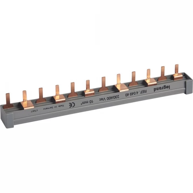 Шина-гребёнка LEGRAND 3x(1P+1N), на 12 мод., 63 А, с заглушками 404940