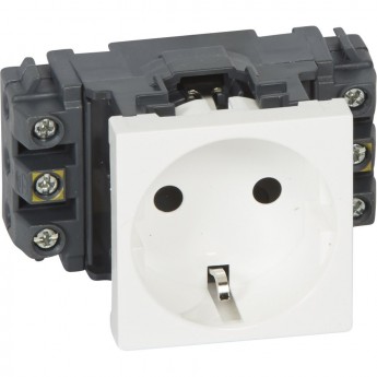 Розетка LEGRAND Mosaic 2К+3 для кабель-каналов, с винтовыми зажимами, белый